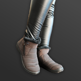 Braune Ortho-BJ Winterstiefel
