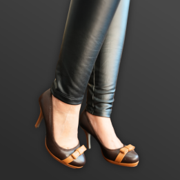 Dunkelbraune High Heels der Marke Shoe Vita