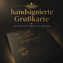 handsignierte Grußkarte