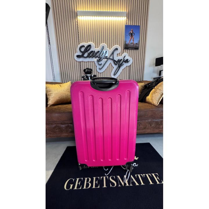 Mein pinker Reisekoffer mit  Überraschungsinhalt